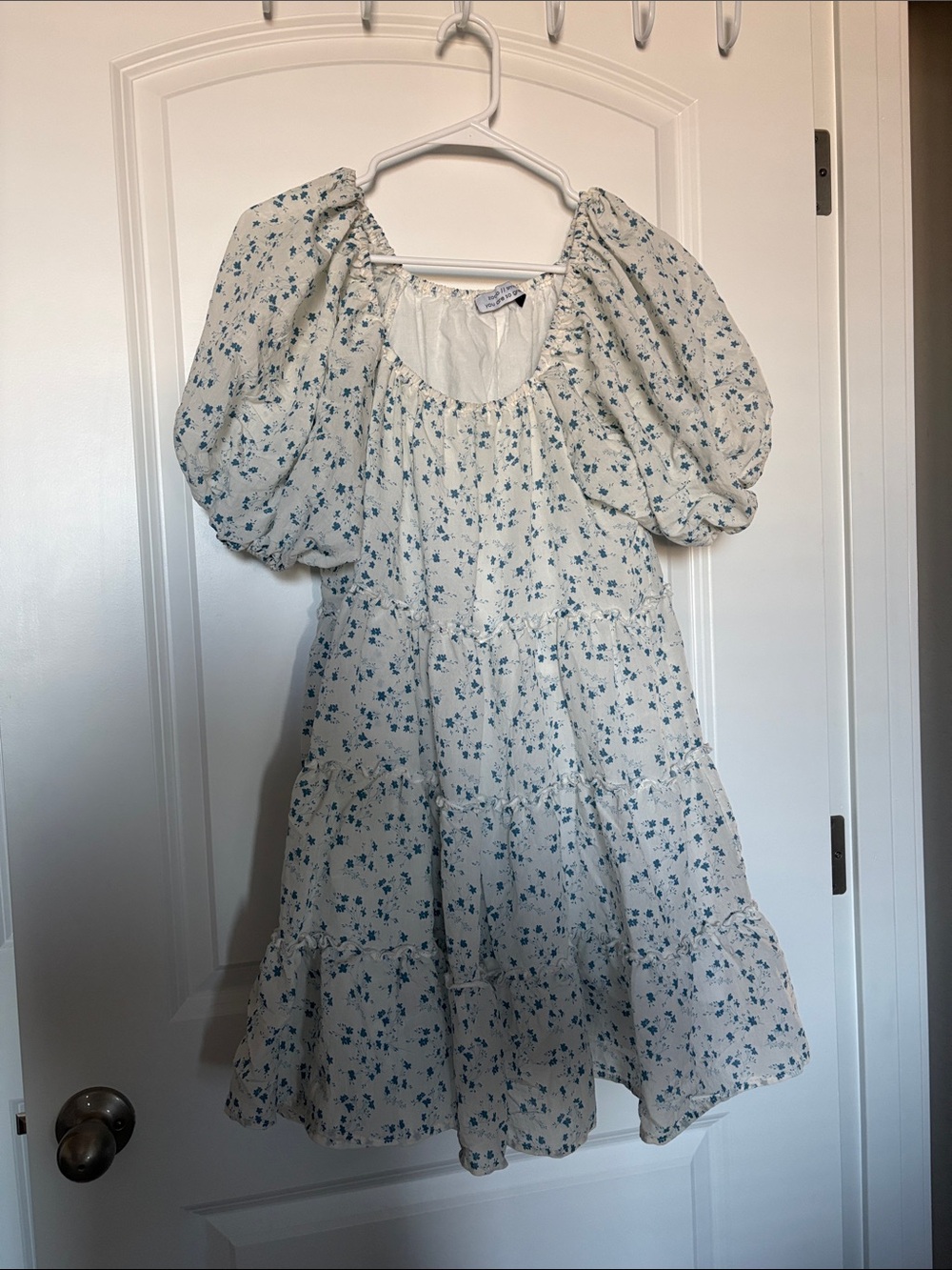 Shop Zoco Short Daymaker Dress Blue Ditsy Floral size Small